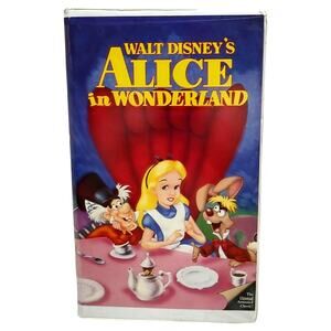Vintage Vhs 1986 Walt Disney's Alice In Wonderland The Original Animated Movie